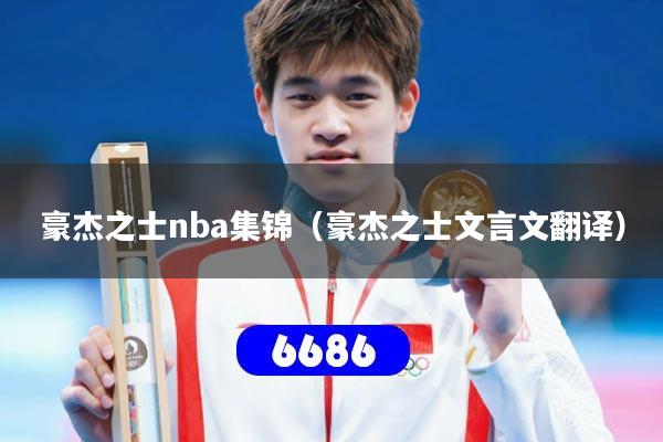 豪杰之士nba集锦(豪杰之士文言文翻译)